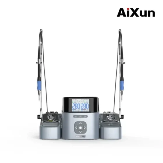 Aixun T420D Intelligent Double Soldering Station With Solder Iron T245/T210/T115 Daul Handle Welding Tips For SMD BGA Repair 3