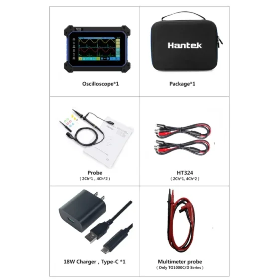 Touchscreen OscilloscopeTO1154C/1204C/1254C/1154D/1204D/1254D:Feature-Rich  Multimeter, Signal Generator, and Spectrum Analyzer 4