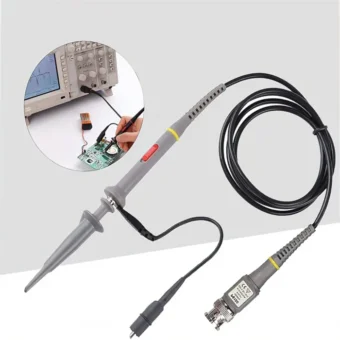 1pcs/2pcs P6100 BNC Oscilloscope Probe Kit 100MHz 1X 10X Mayitr High Precision Scope Analyzer Alligator Clip Probes Test Leads 2