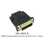 HDMI-compatible female to Bidirectional DVI D 24+5/24+1 male UP Down elbow Cable Connector Converter for Projector HDMI to DVI 5