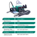 YIHUA 938BD-II 740W Hot Air Gun Rework Station Soldering Iron Solder Station with LED Lamp 6