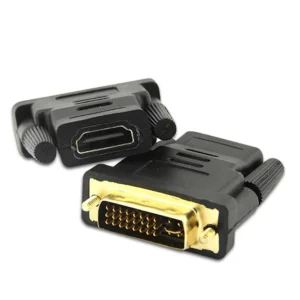 DVI to HDMI Adapter Compatible Adapter HDMI to DVI Adapter DVI Male To HDMI Female 24+5 Two-Way Transmission HD TV Projector 7