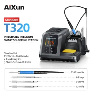 AIXUN T320 Soldering Station 200W 2S Heating Solder Paste T245 C210 Soldering Handle Tip For Mobile Phone Repair Welding Machine 8