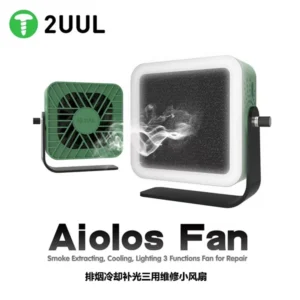 2UUL DA98 AIOLOS Fan For Mobile Phone Mainboard Maintenance Welding CUUL Smoke Extracting,Cooling,Lighting 3 Functions Fan 1