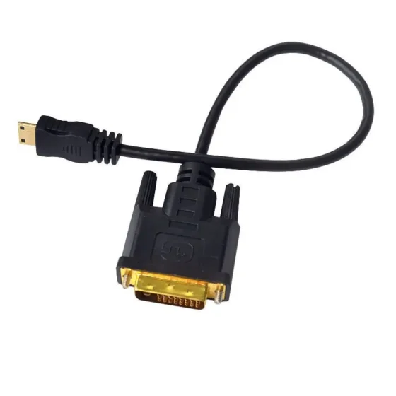 Mini HDMI Compatible To DVI 24+1 Public Connection Mini HDMI Compatible To DVI High-Definition Connection Cable 0.3m-3m 3