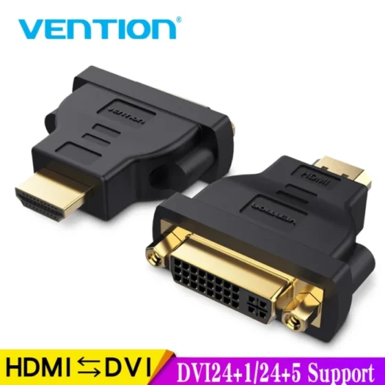 Vention HDMI DVI Adapter 1080P HDTV Converter Male to Female Bi-Directional HDMI to DVI Connector for PC PS3 Projector TV 24+5 1