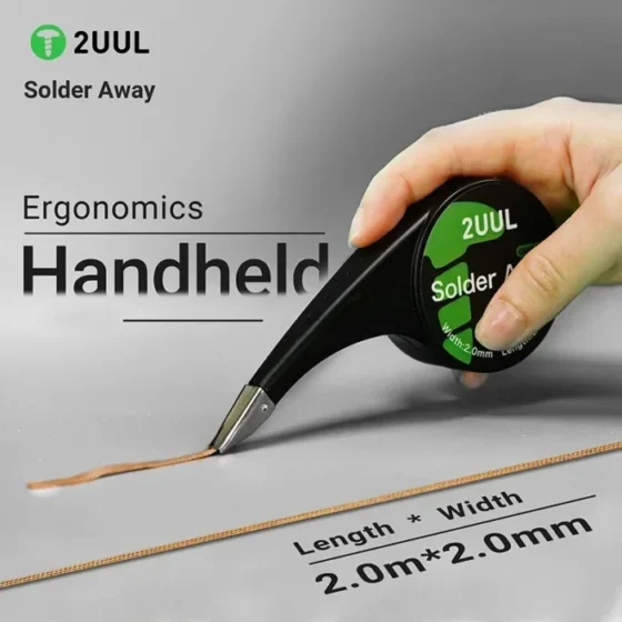 2UUL Solder Away Anti-Hot Desoldering Wick DW21 Solder Strip 2020 Tin Absorbing Tape for Welding and Desoldering Tools 4