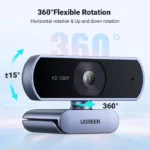 UGREEN USB Webcam 1080P HD Mini Webcam For Laptop Computer Web Camera Dual Microphones for Youtube Zoom Video Calling 2K web cam 6