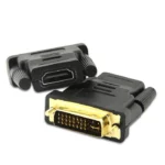 DVI to HDMI Adapter Compatible Adapter HDMI to DVI Adapter DVI Male To HDMI Female 24+5 Two-Way Transmission HD TV Projector 2