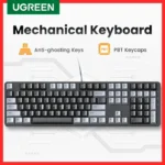 UGREEN Mechanical Keyboard 108 PBT Keycaps Wired Keyboard Red Switch Russian/Korean/EN for Desktop Laptop Windows Mac OS Gaming 1