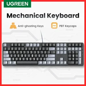 UGREEN Mechanical Keyboard 108 PBT Keycaps Wired Keyboard Red Switch Russian/Korean/EN for Desktop Laptop Windows Mac OS Gaming 1