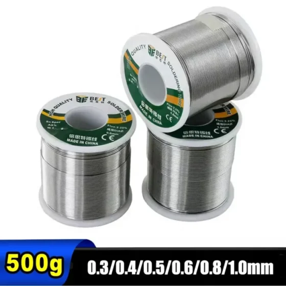 BEST 500g/100g 0.3/0.4/0.5/0.6/0.8/1.0mm High-Purity Solder Wire With A rosin Core, Suitable for Various Electronic Soldering 1