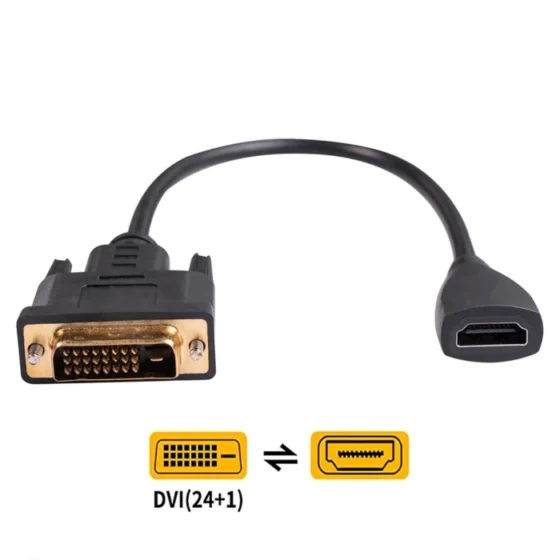 Game Console Bi-directional Portable DVI Adapter Cable Low Delay for HDMI-compatible Converter Conversion Connector 3