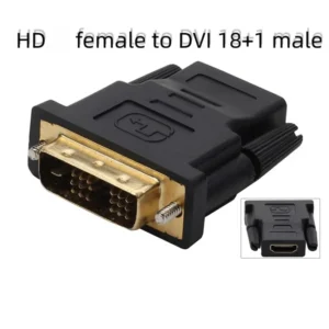 HDTV female to DVI industrial connector DVI(18+1) industrial standard HDTV female connector HDTV 1