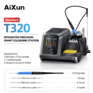 AIXUN T320 Soldering Station 200W 2S Heating Solder Paste T245 C210 Soldering Handle Tip For Mobile Phone Repair Welding Machine 7