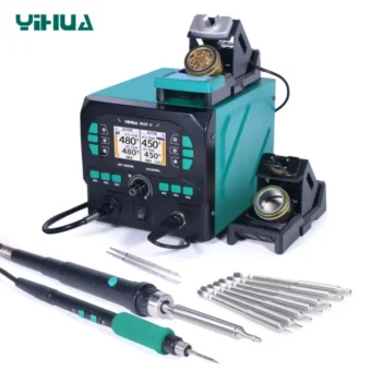 YIHUA 992D-II Precision Heat Gun Rework Station 210 245 Soldering Iron Station for Microscope Soldering Electronics Repair PCB 1