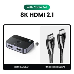 UGREEN HDMI 2.1 Splitter Switch 8K 60Hz 4K120Hz 2 in 1 out for TV Xiaomi Xbox Series X PS5 HDMI-compatible Monitor HDMI Switcher 15