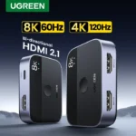 UGREEN HDMI 2.1 Splitter Switch 8K 60Hz 4K120Hz 2 in 1 out for TV Xiaomi Xbox Series X PS5 HDMI-compatible Monitor HDMI Switcher 1