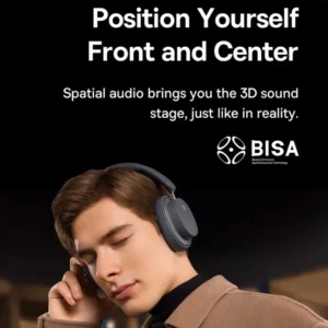 Baseus Bowie D05 Wireless Headphone 3D Spatial Audio Earphone Bluetooth 5.3 Headset 40mm Driver Foldable Over Ear Headphone 70H 2