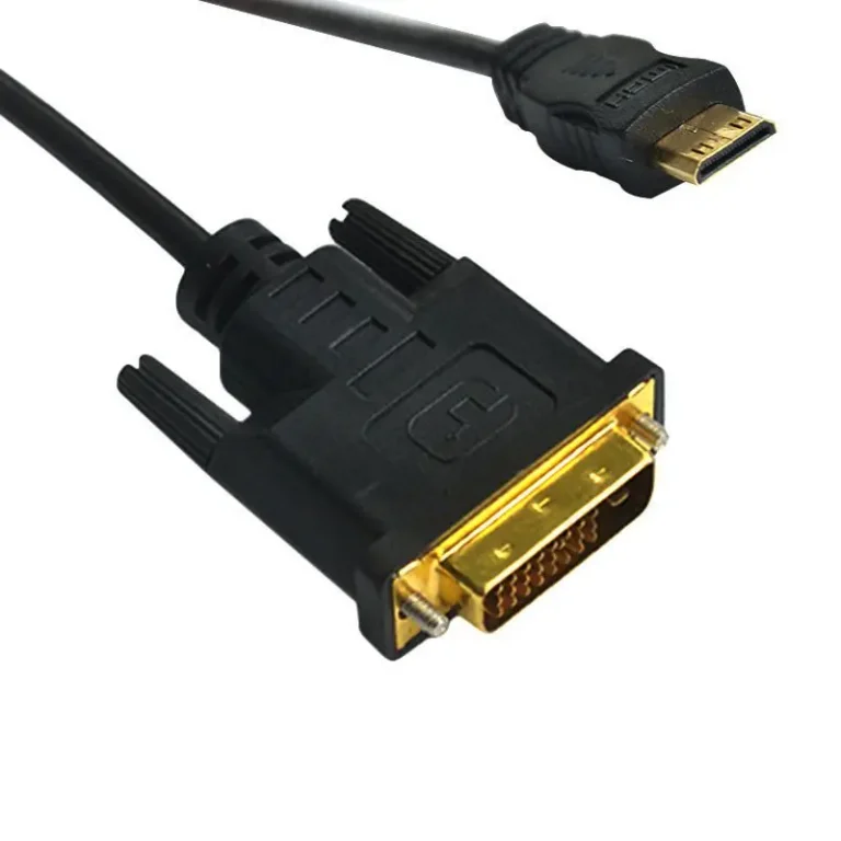 Mini HDMI Compatible To DVI 24+1 Public Connection Mini HDMI Compatible To DVI High-Definition Connection Cable 0.3m-3m 6