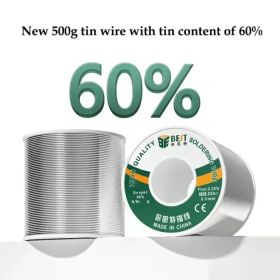 BEST 500g/100g 0.3/0.4/0.5/0.6/0.8/1.0mm High-Purity Solder Wire With A rosin Core, Suitable for Various Electronic Soldering 4