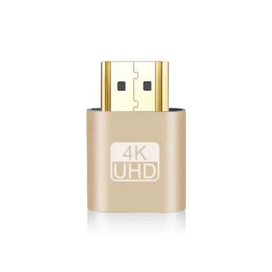 4K VGA HDMI-compatible 1.4 Dummy Plug Virtual Display Emulator Adapter DDC Edid Support 1920x1080P For Video Card 1