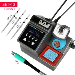 SUGON-A9 Soldering Station Compatible Original Soldering Iron Tip 210/245/115 Handle Lead-free Electronic Welding Rework Station 11