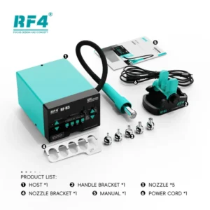 RF4 Hot Air Gun RF-H2 RF-H3 RF-H4 RF-H5 Digital BGA Rework Desoldering Station Heat Gun Hair Dryer For SMD Welding Repair Tool 8