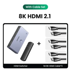 UGREEN HDMI 2.1 Splitter Switch 8K 60Hz 4K120Hz 2 in 1 out for TV Xiaomi Xbox Series X PS5 HDMI-compatible Monitor HDMI Switcher 11