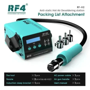 RF4 Hot Air Gun RF-H2 RF-H3 RF-H4 RF-H5 Digital BGA Rework Desoldering Station Heat Gun Hair Dryer For SMD Welding Repair Tool 7