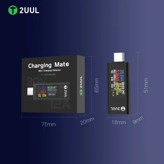 2UUL PW21 Mini Charging Mate Detector Bidirectional Current Detection Measurement of Charging For Mobile Phone Charging Tools 6