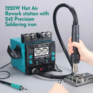 YIHUA 992D-III Hot Air Rework Station 210 245 Soldering Iron Station for Microscope Soldering Electronics Repair PCB Desoldering 2