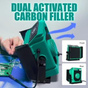 YIHUA 948DQ-I 200W Soldering Fume Extractor Filter Smoke 110W Soldering Iron Station with 2 Helping Hands 2