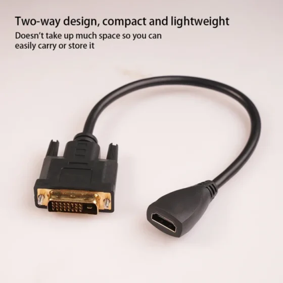 Game Console Bi-directional Portable DVI Adapter Cable Low Delay for HDMI-compatible Converter Conversion Connector 6