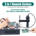 YIHUA 853AAA 1200W Preheating Soldering Iron Hot Air Gun Soldering Station 3 In 1 BGA Rework Station Phone Repair Tool 3