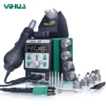 YIHUA 899D-II One Button Turns Hot to Cool Air New Upgraded Nozzle Easy Plug-pull 2 IN 1 Hot Air Rework Soldering Iron Station 1