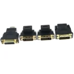 HDMI-compatible female to Bidirectional DVI D 24+5/24+1 male UP Down elbow Cable Connector Converter for Projector HDMI to DVI 6