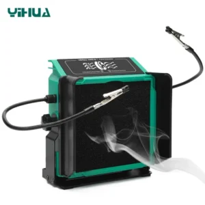 YIHUA 948DQ-I 200W Soldering Fume Extractor Filter Smoke 110W Soldering Iron Station with 2 Helping Hands 1