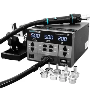 SUGON 8630Pro 1300W Hot Air Gun Digital Display BGA Rework Station Curved Nozzle Welding Repair Desoldering Station 7