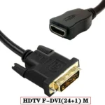 HDMI Compatible To DVI 24+5 Male Female Adapter Cable 1080P Bidirectional Adapter/Port High-Definition Adapter Cable 0.3 Meters 3