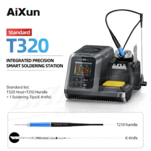 AIXUN T320 Soldering Station 200W 2S Heating Solder Paste T245 C210 Soldering Handle Tip For Mobile Phone Repair Welding Machine 9