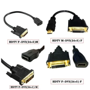 HDMI Compatible To DVI 24+5 Male Female Adapter Cable 1080P Bidirectional Adapter/Port High-Definition Adapter Cable 0.3 Meters 1