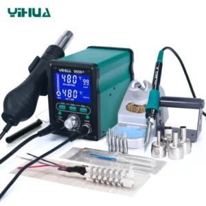 YIHUA 995D+SMD Soldering Station With Pluggable Hot Air Gun Soldering iron BGA Rework Station Phone Repair Welding Station 1