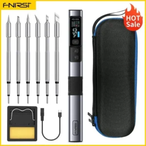 FNIRSI HS-02 Smart Electric Soldering Iron PD 100W Adjustable Constant Temperature Fast Heat Portable Soldering Iron Station Kit 11