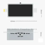 Tail Insertion Tester MECHANIC T-824 Without Demoulding High Precision Digital Display Current Power Check Type-C Lightning 6