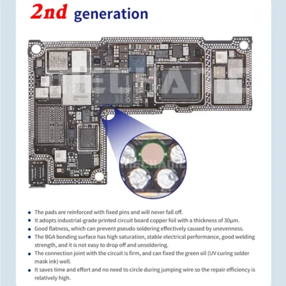 Solder Piece MECHANIC Magic Tag Solder joint Rework Pad For Repair Welding For phone motherboard weld point repair point pad 4