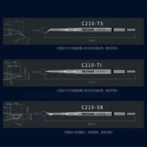 Welding Tips MECHANIC C210-SK C210-TI C210-TS Integrated Soldering Iron Tip SMD Head for C210 series solder station 2