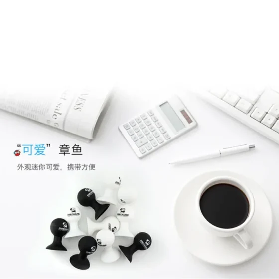 MCN-Sucker MECHANIC Mini Rubber Octopus Sucker Silicone Mobile Phone Holder Accessories  For Phone Desktop Bracket Ball 6