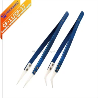 Ceramic Tweezers for Flying Wire MECHANIC CF-11 CF-17 High Precision Insulation High Temperature For Fly Line Repair Tool Clip 1