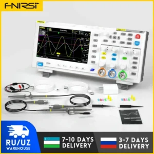 FNIRSI 1014D Digital Oscilloscope 2 In 1 Dual Channel Input Signal Generator 100MHz* 2 Analog Bandwidth 1GSa/s Sampling Rate 7